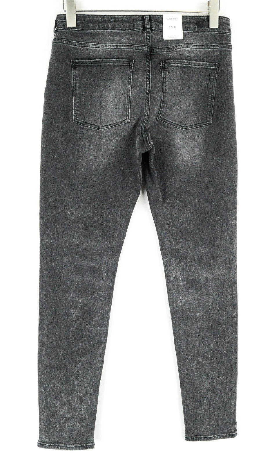 SCOTCH &amp; SODA moteriški aptempti W32/L32 pilki, dirbtinai nusausinti skalbti džinsai 