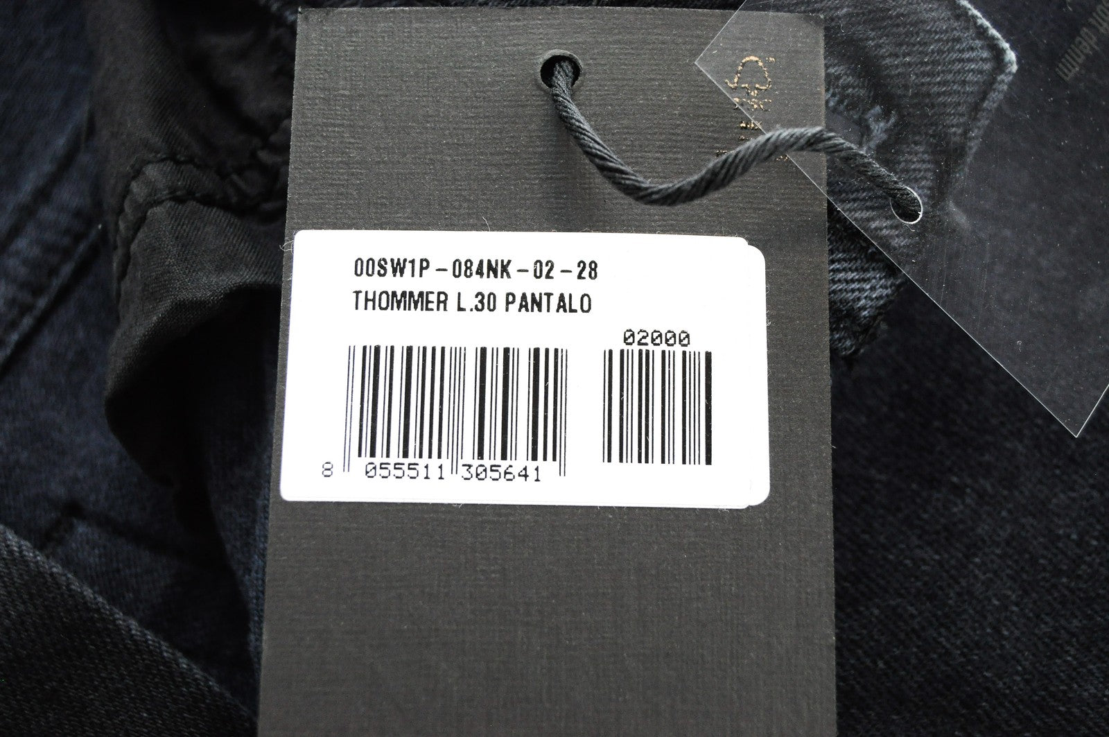 DIESEL Thommer 084NK vyriški džinsai W28/L30 Navy Ploni, elastinga medvilnė, 5 kišenės 