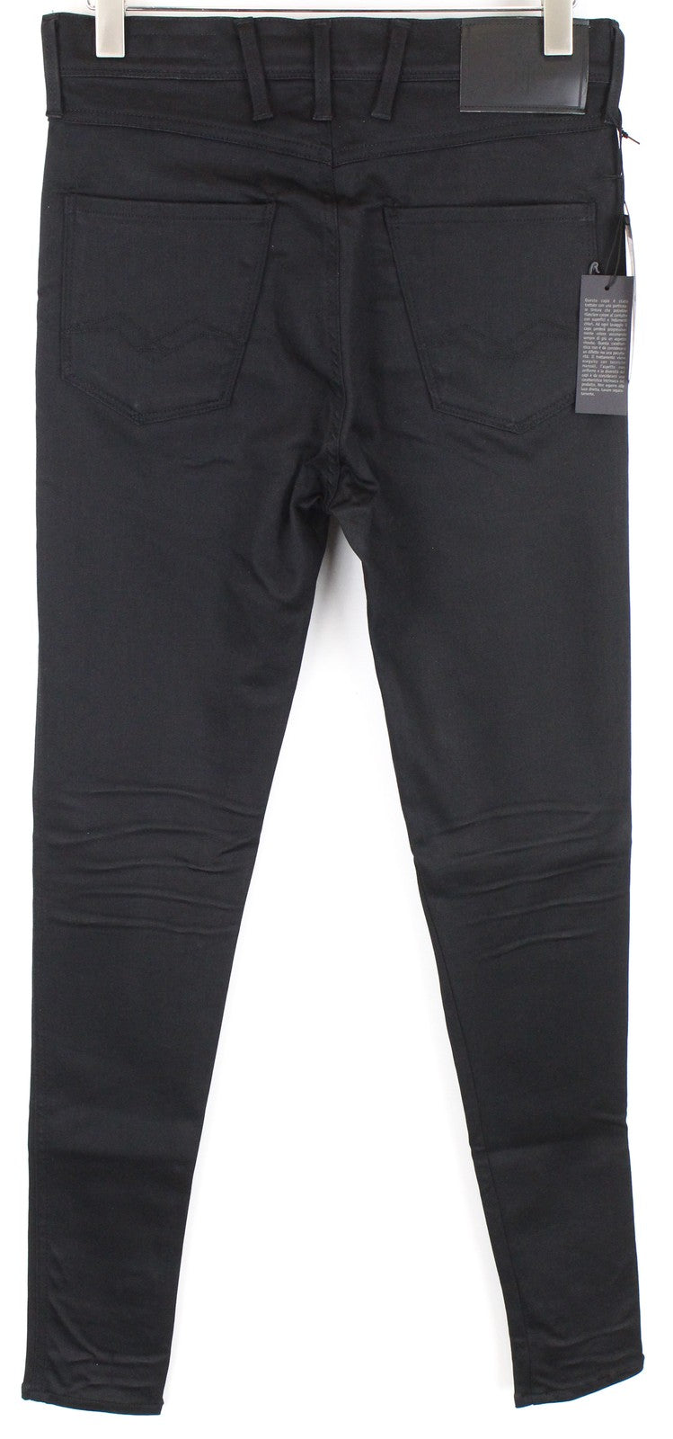 REPLAY Neymar Jr mens Jeans W29/L32 Slim  Coated Black Cotton stretchy