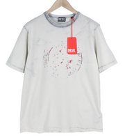 DIESEL T-Just-E23 vyriški marškinėliai su trumpomis rankovėmis, apvalia apykakle ir trikotažu, L dydžio, RRP 90 € 