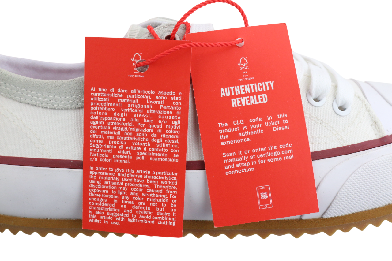 DIESEL S-Principia žemakulniai vyriški sportbačiai, EU41, balti, suvarstomi, žemakulniai, RRP 185 € 