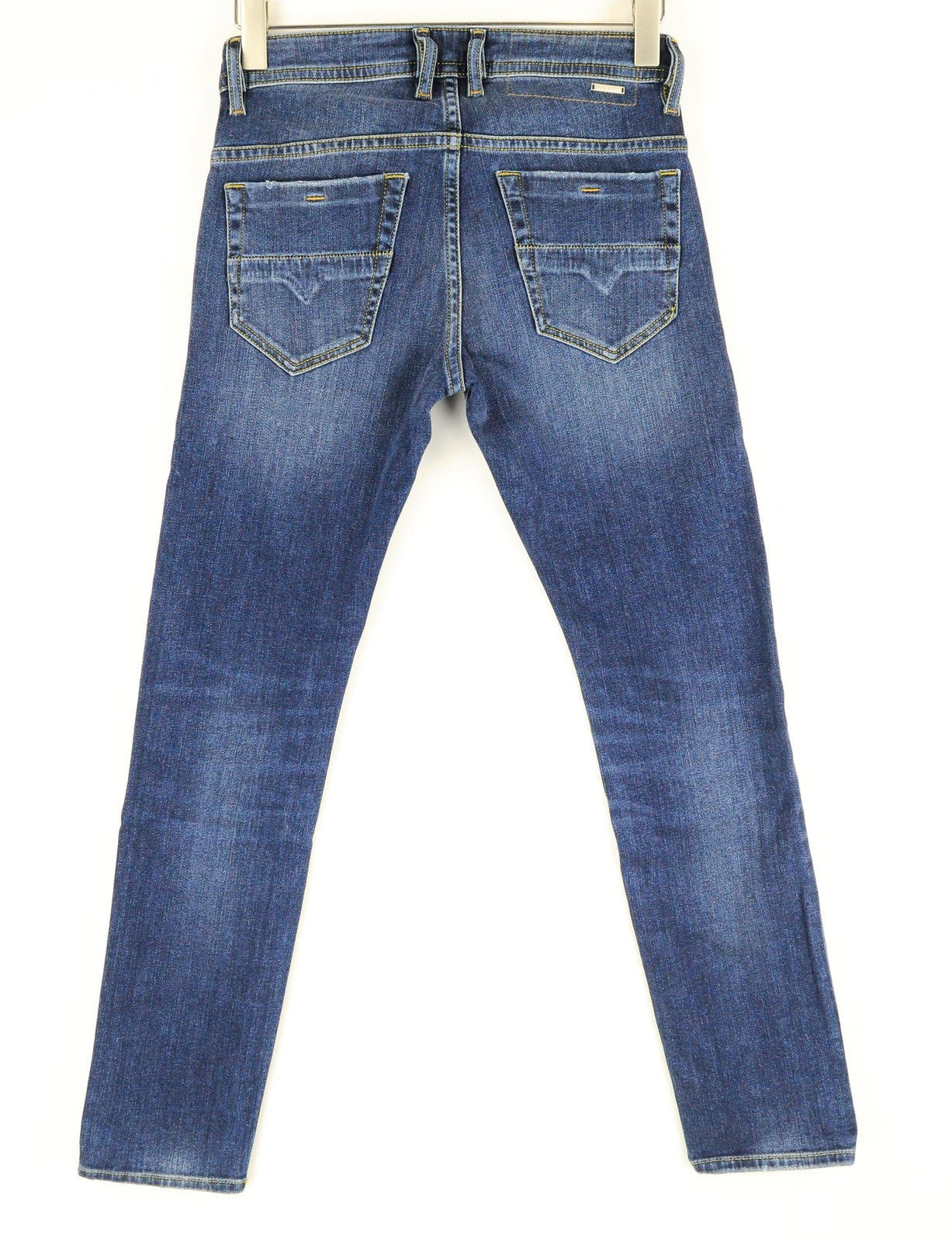 DIESEL Thommer 0870F vyriški džinsai W28/L32 mėlyni skalbtos medvilnės Slim Skinny 