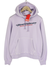 DIESEL S-Ginn-Hood-Ind vyriškas džemperis su violetine kengūros kišene, rekomenduojama kaina – 175 € 
