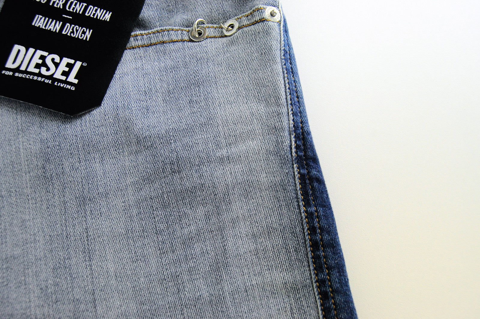 DIESEL D-Istort-SP 085AU mens Jeans W32/L32 Slim Skinny  Washed Blue Cotton