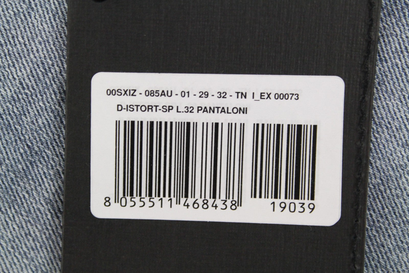 DIESEL D-Istort-SP 085AU vyriški džinsai W29/L32 itin aptempti, mėlyni, tamprūs 