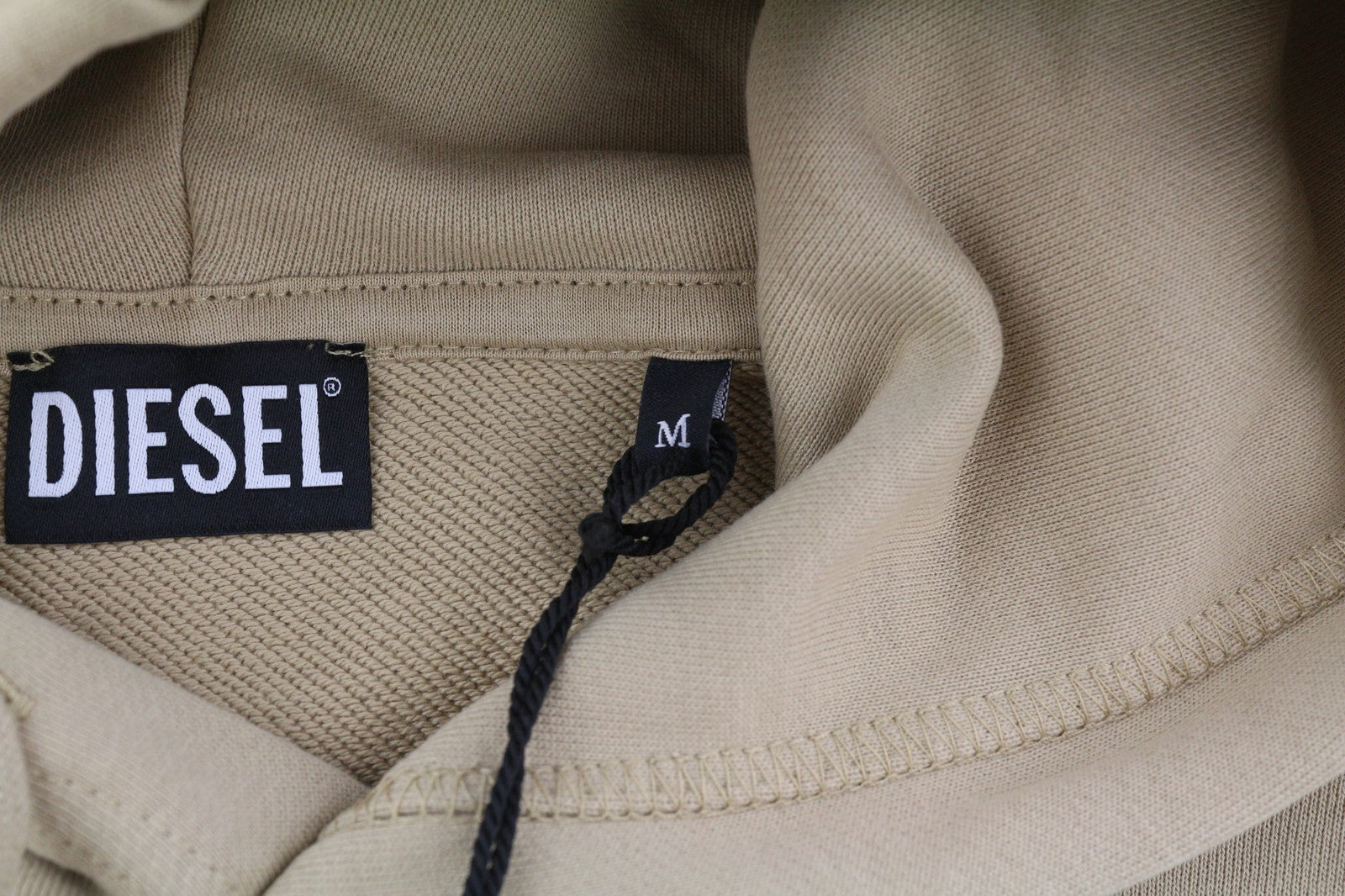 DIESEL F-Reggy-Hood New-Ita moteriškas džemperis su gobtuvu M, šviesiai rudas, rekomenduojama kaina 135 €