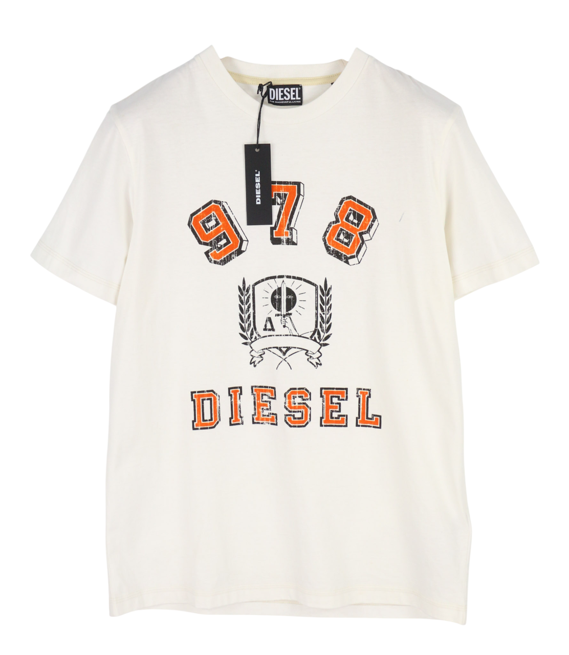 DIESEL T-Diegor-E11 vyriški marškinėliai L dydžio trumpomis rankovėmis, apvalia apykakle, trikotažiniai, RRP 70 € 