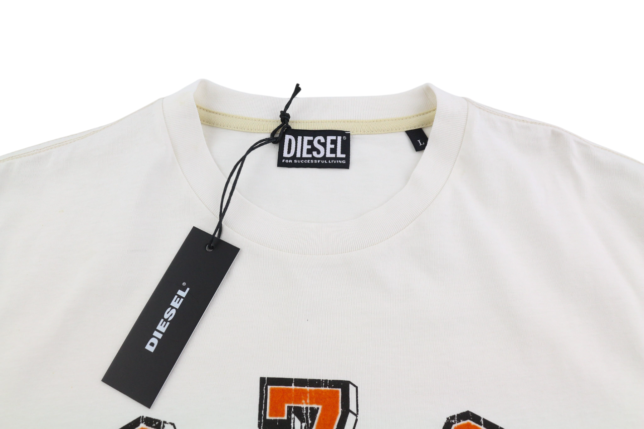 DIESEL T-Diegor-E11 vyriški marškinėliai L dydžio trumpomis rankovėmis, apvalia apykakle, trikotažiniai, RRP 70 € 