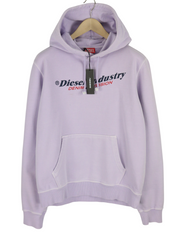 DIESEL S-Ginn-Hood-Ind Vyriškas Hoodie L Purpurinis megztinis Kengaroo RRP 175 € 