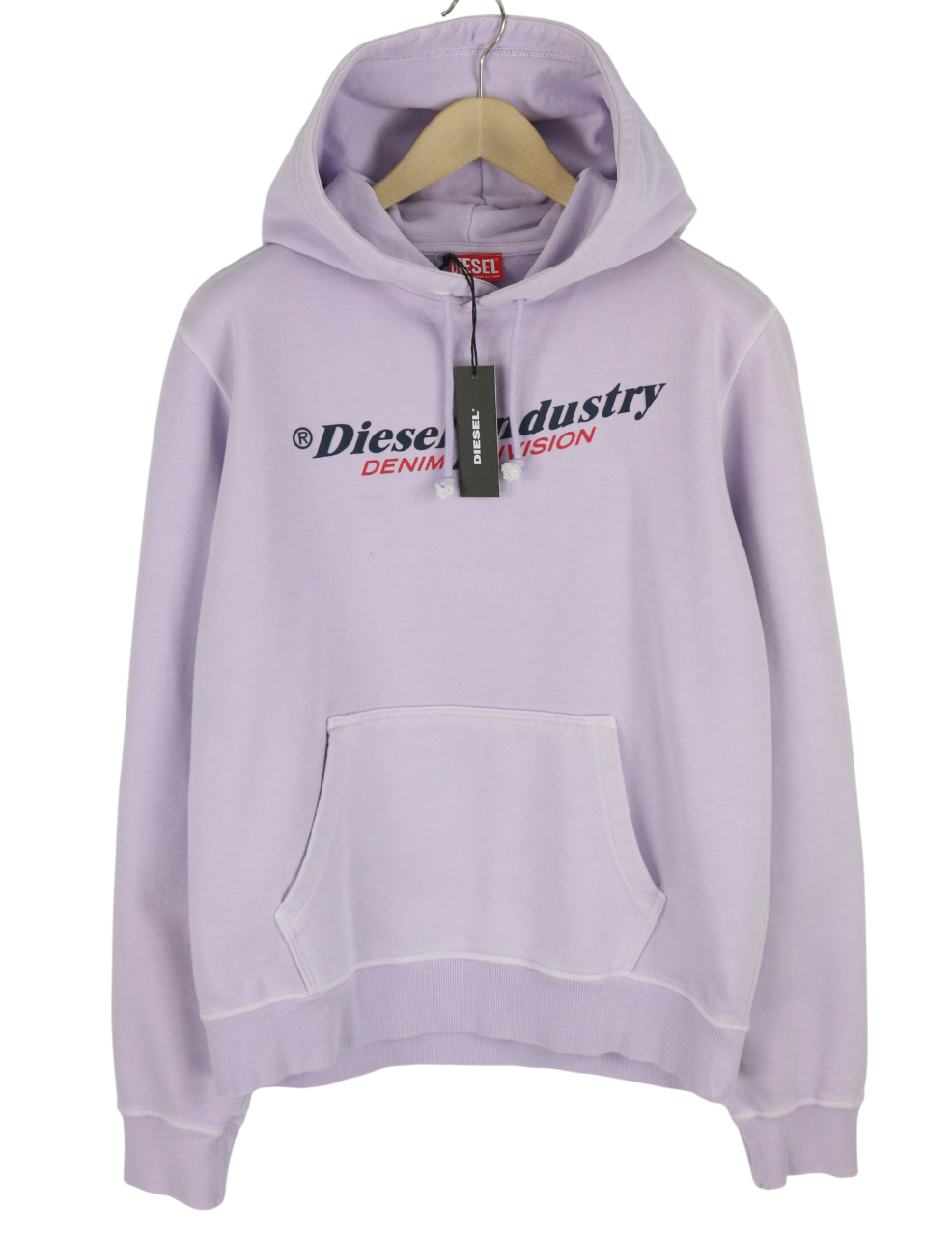 DIESEL S-Ginn-Hood-Ind Vyriškas Hoodie L Purpurinis megztinis Kengaroo RRP 175 € 