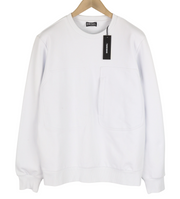 DIESEL S-Girduk vyriškas džemperis L dydžio, baltas, su užtiestomis kišenėmis, lengvas, rekomenduojama kaina – 150 € 