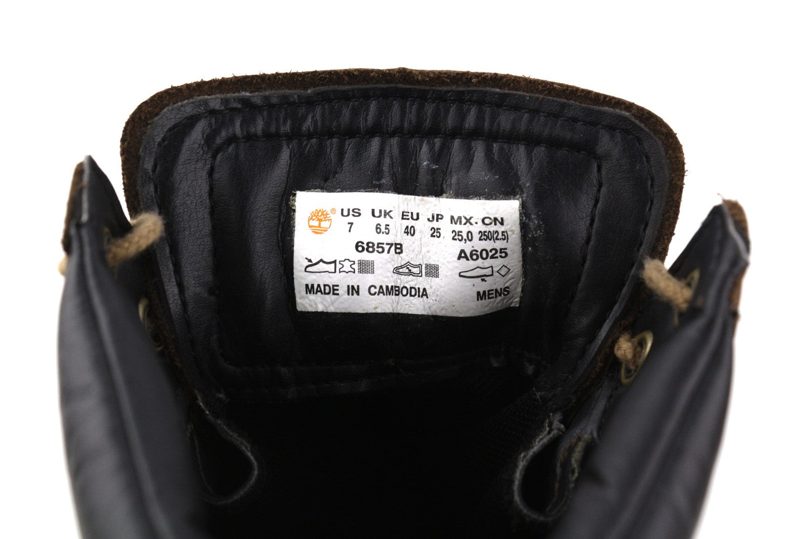 TIMBERLAND 6857B vyriški aulinukai EU40/41 rudi, odiniai, vandeniui atsparūs, Ortholite tipo aulinukai su čiurna 