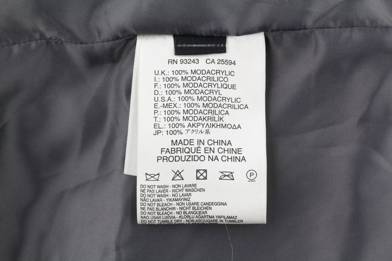 DIESEL L-Angus-A moteriška liemenė M su dirbtiniu kailiu, pūkuotu dryžuotu raštu, juoda ir balta 