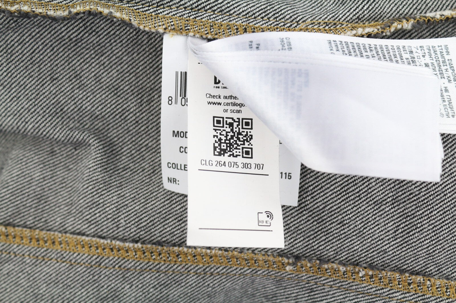 DIESEL De-Rin-F moteriški marškinėliai S džinsinio audinio, vesterno spalvos, tamsiai juodi, išskleidžiamo kaklo, su sagomis.