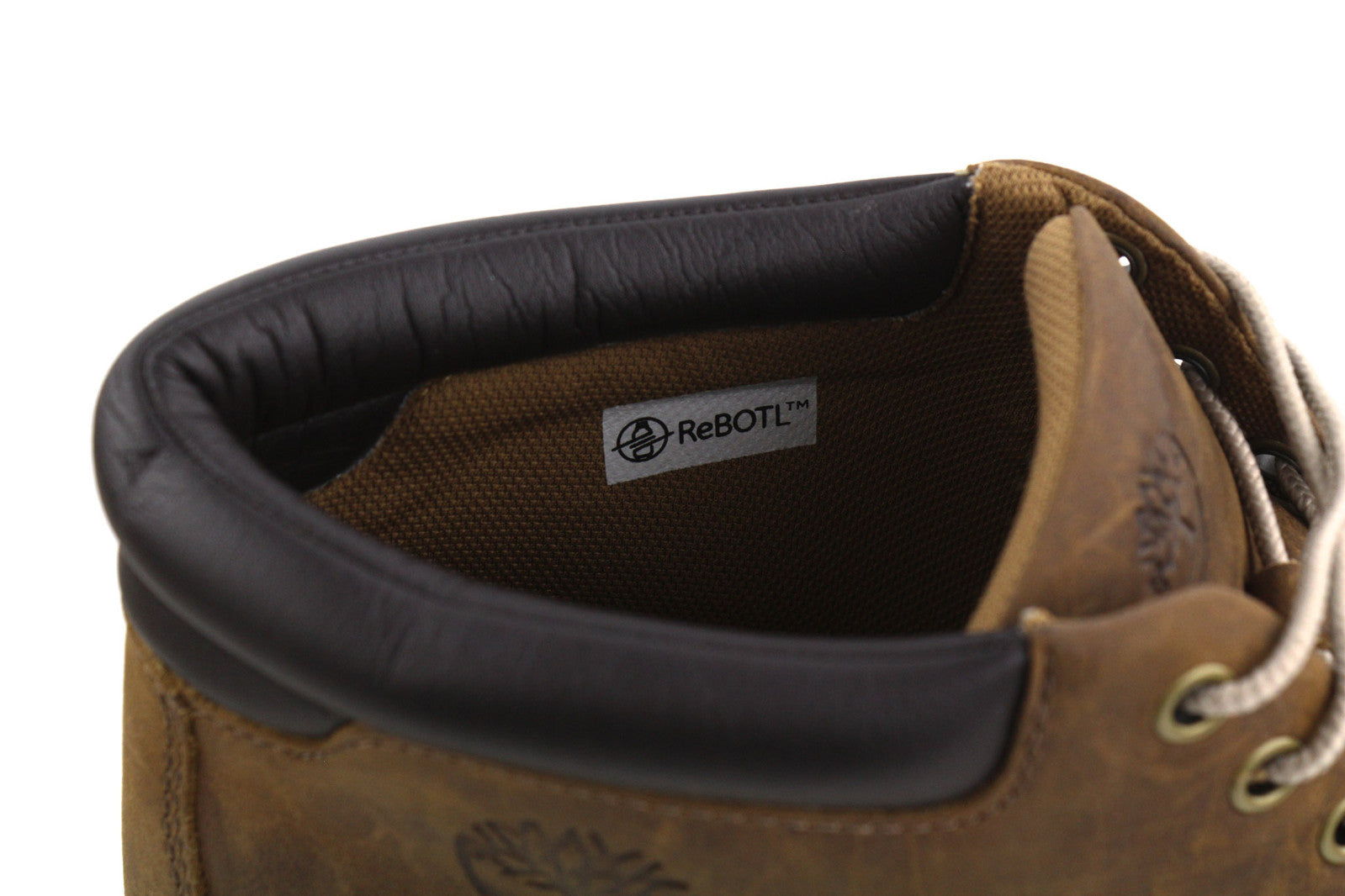 TIMBERLAND A2AMJ vyriški aulinukai EU45/46 vidutinio rudumo odiniai su raišteliais ir logotipu ReBOTL 