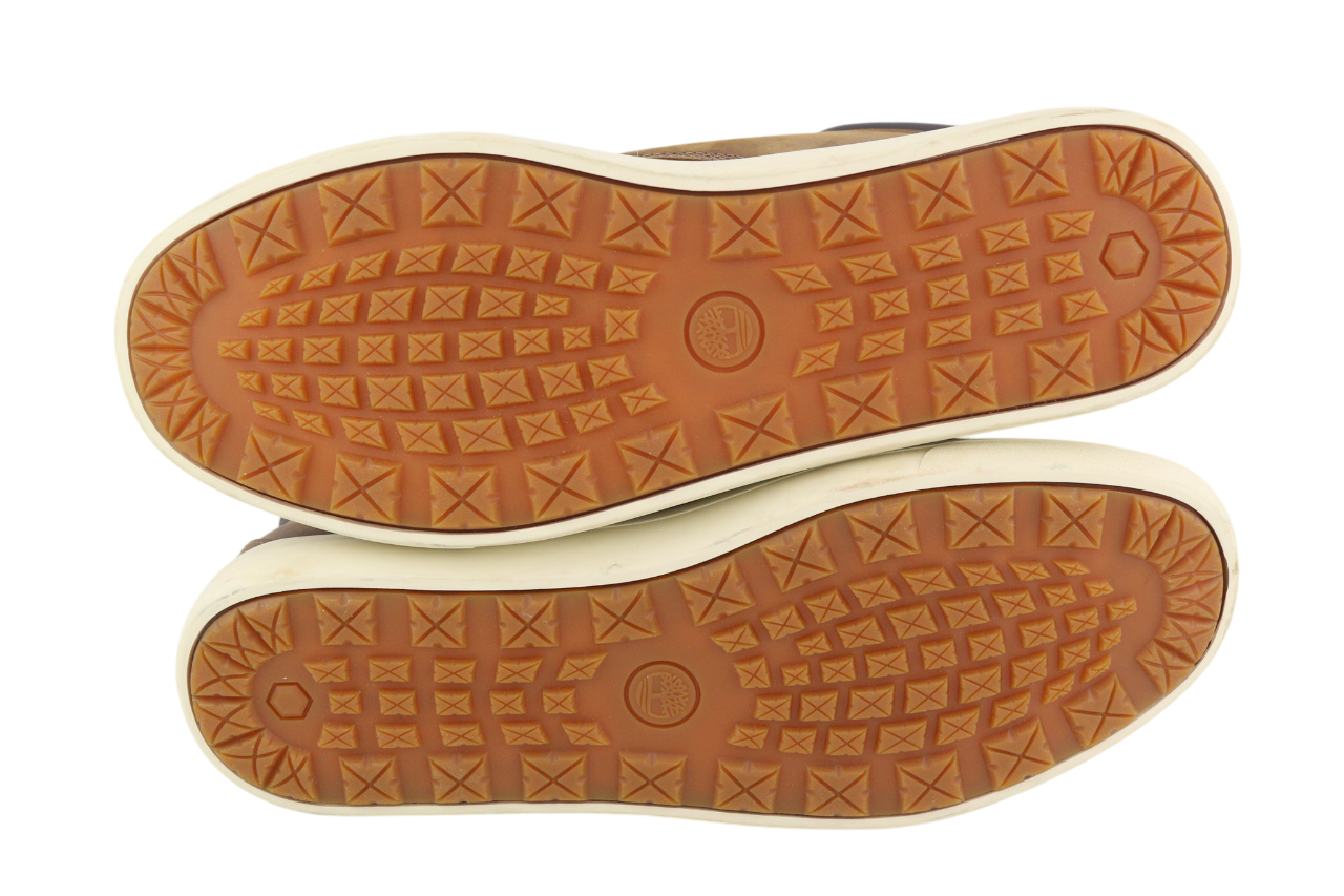 TIMBERLAND A2AMJ vyriški aulinukai EU45/46 vidutinio rudumo odiniai su raišteliais ir logotipu ReBOTL 