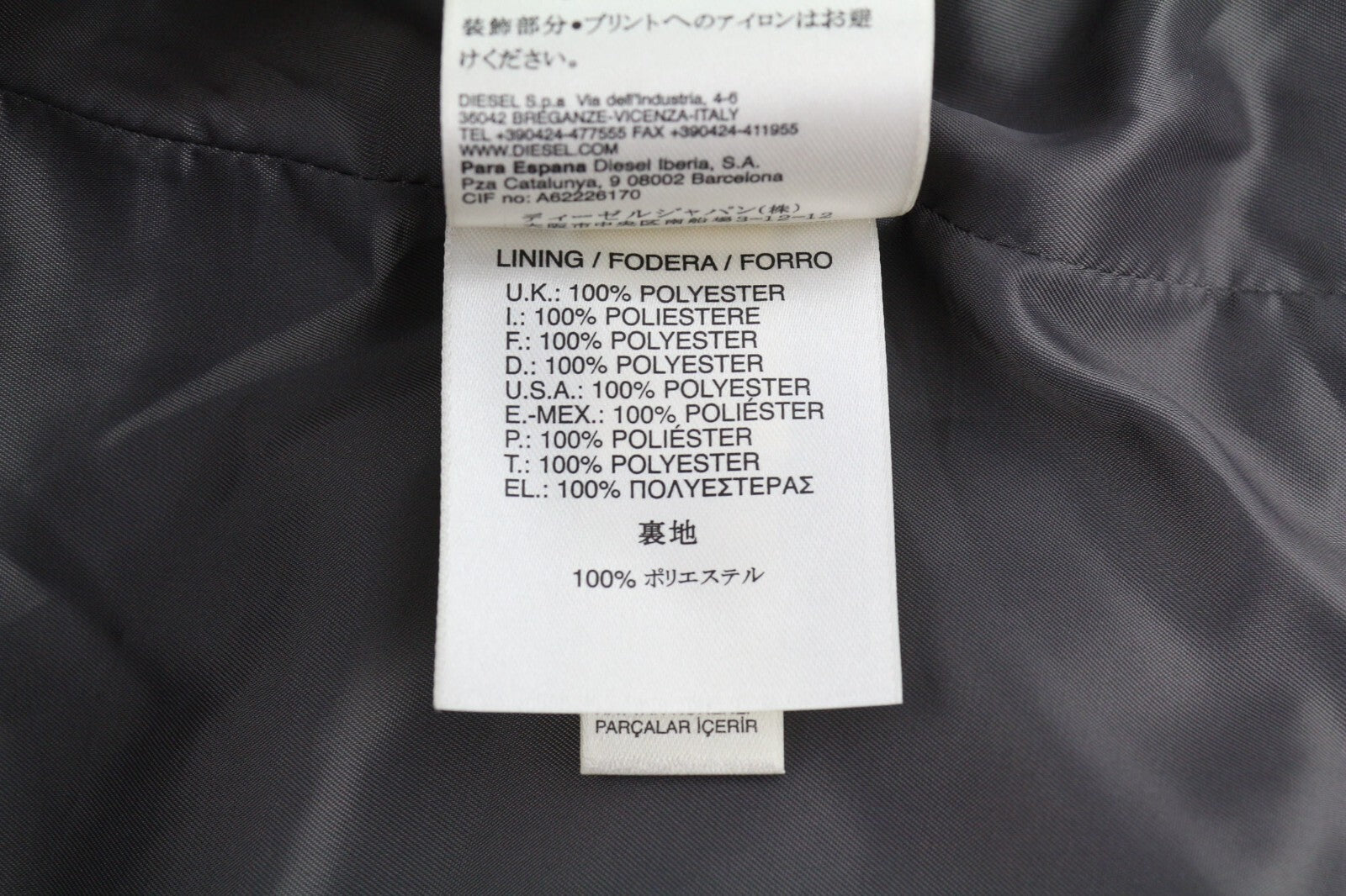 DIESEL L-Angus-A moteriška liemenė L su dirbtiniu kailiu, pūkuotu dryžuotu pamušalu, juoda ir balta 