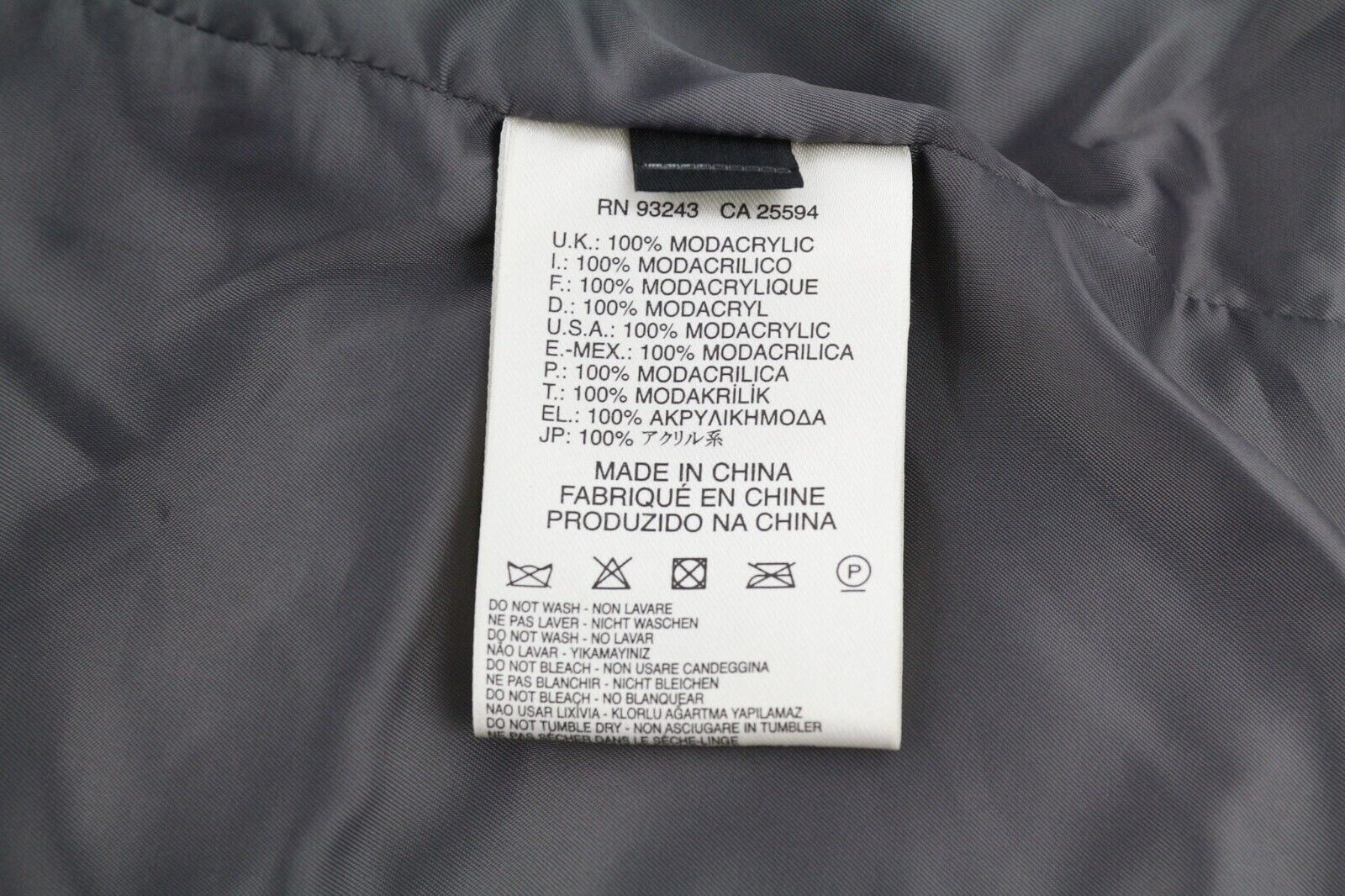 DIESEL L-Angus-A moteriška liemenė L su dirbtiniu kailiu, pūkuotu dryžuotu pamušalu, juoda ir balta 