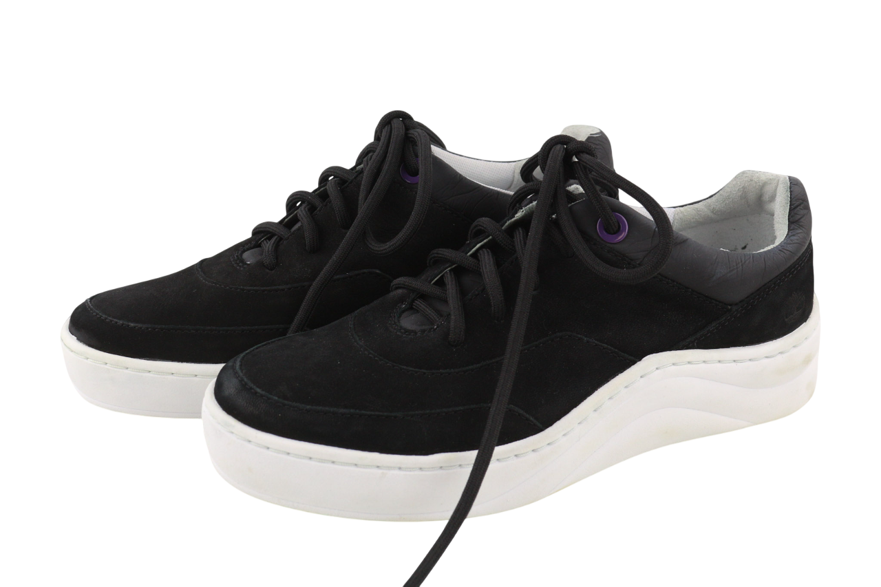 TIMBERLAND A211C-A3646 moteriški sportbačiai EU39/39.5 juodi odiniai sportbačiai su raišteliais 