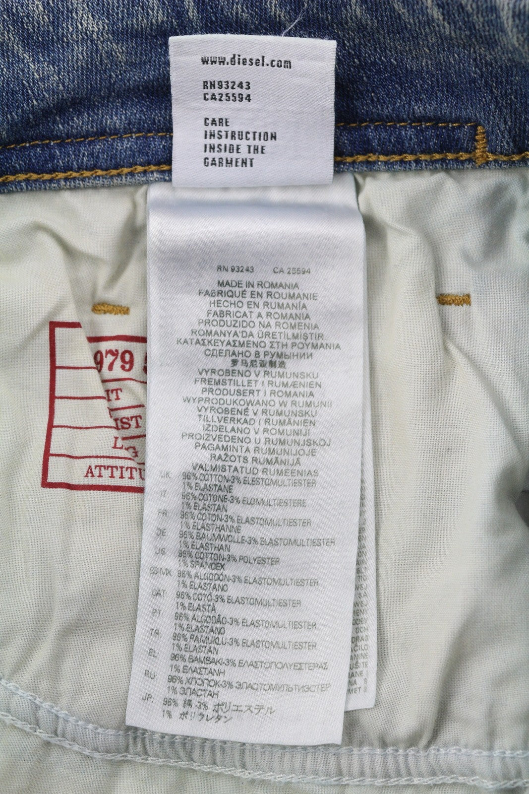 DIESEL 1979 Sleenker E9C01 vyriški džinsai W36/L30 Skinny Distress Blue RMK 275 € 