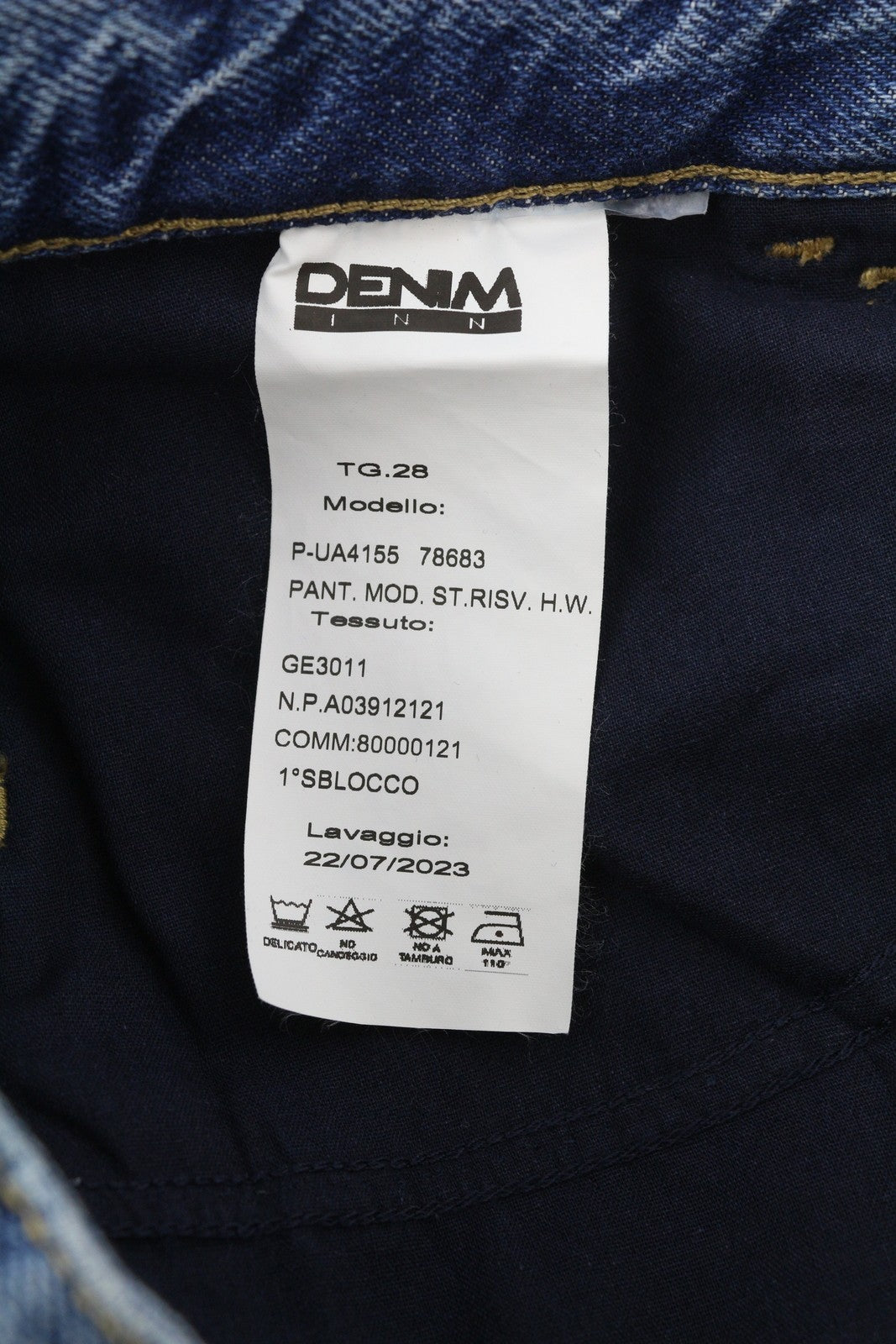 LIU JO moteriški džinsai W28 Slim Fit Unfinished Hems Zip Fly Washed Denim Blue Logo 