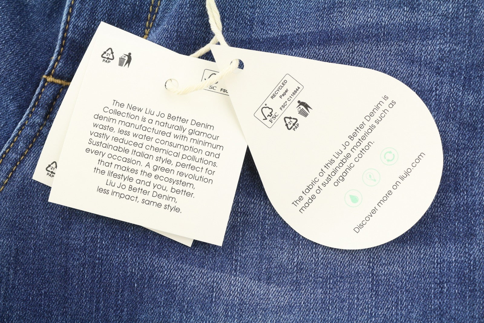 LIU JO Up Repot moteriški džinsai W28 Bootcut Fit Washed Denim Blue Zip Fly Casual 