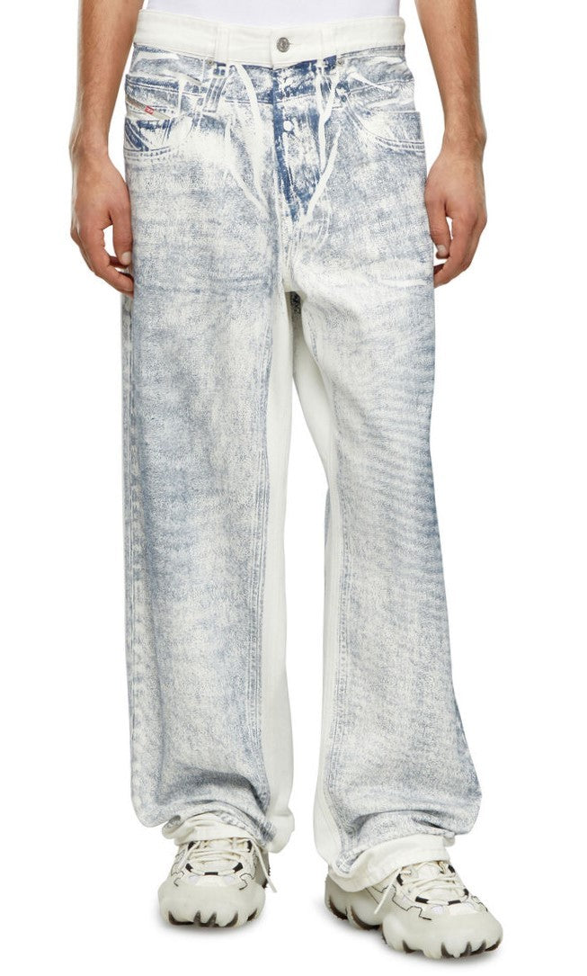 DIESEL 2001 D-Macro 09I73 vyriški džinsai W32 laisvi, tiesaus kirpimo, su sagomis, rekomenduojama kaina – 375 € 