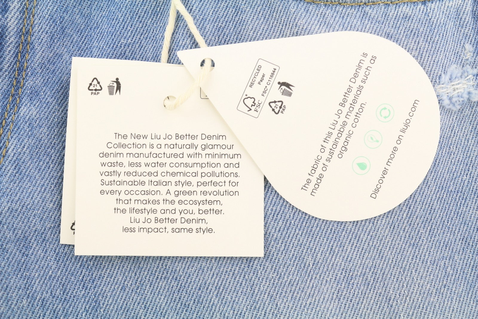 LIU JO trumpinti plačių klešnių moteriški džinsai W26 plėšyti, skalbti, mėlyni, su užtrauktuku 