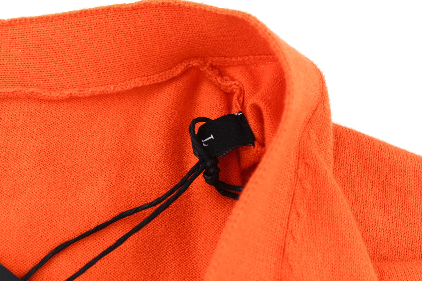 DIESEL K-Trass vyriškas megztinis L dydžio oranžinis su medvilniniu megztu kardiganu ir sagomis, V formos iškirpte, logotipu. 