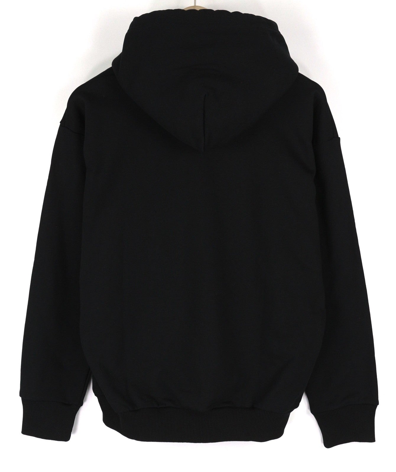 DIESEL S-Division vyriškas džemperis su gobtuvu S, juodas, su gobtuvu priekyje, su logotipu ilgomis rankovėmis 