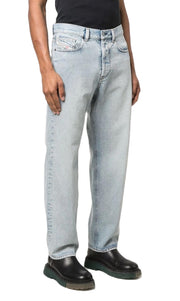 DIESEL 2010 D-MACS 09C14 vyriški džinsai W34/L30 laisvi tiesūs skalbtos mėlynos spalvos, RRP250