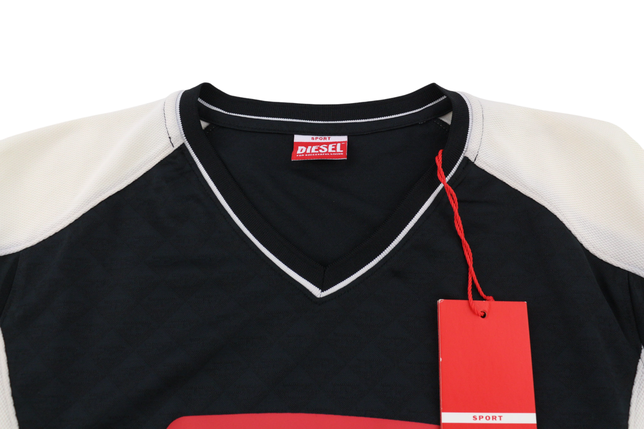 DIESEL Amtee-Breakdon-HT07 Vyriški megztiniai S megztiniai su V formos iškirpte, sportiniai RRP 150 