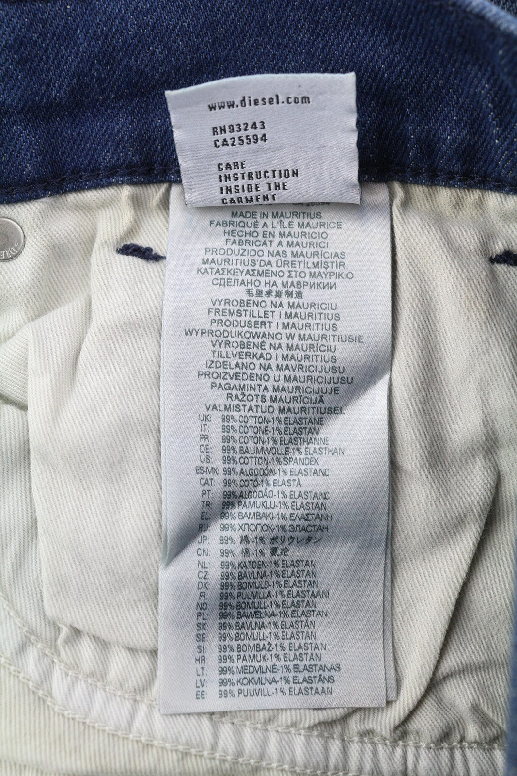 DIESEL 1995 D-Sark 0ENAM vyriški džinsai W36/L32 Slim tiesūs skalbtos mėlynos spalvos RRP 175 € 