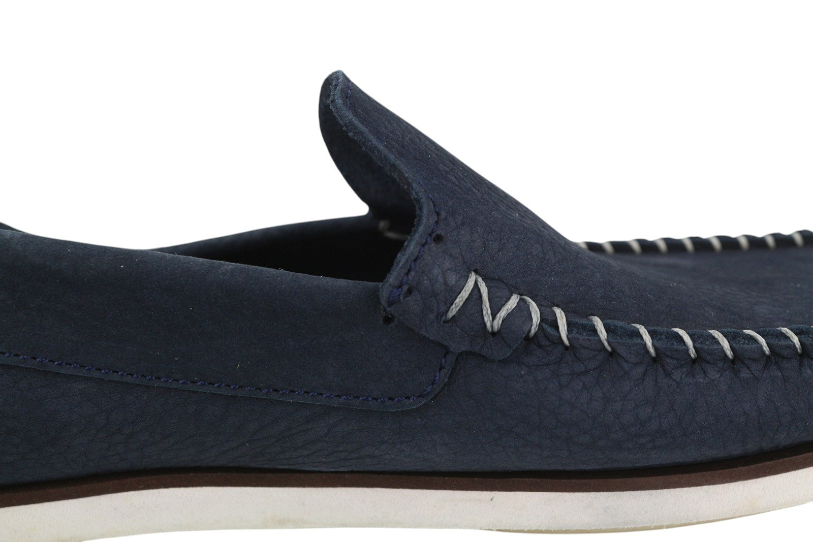 TIMBERLAND A2A8F vyriški batai, EU43, tamsiai mėlyni, odiniai, laiviniai, plokščiapadžiai, „True Cloud Comfort“ 