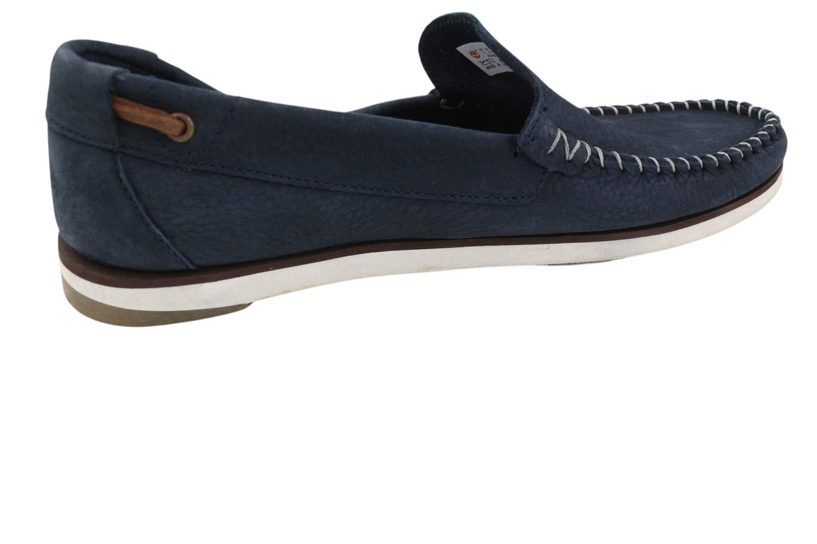 TIMBERLAND A2A8F vyriški batai, EU43, tamsiai mėlyni, odiniai, laiviniai, plokščiapadžiai, „True Cloud Comfort“ 