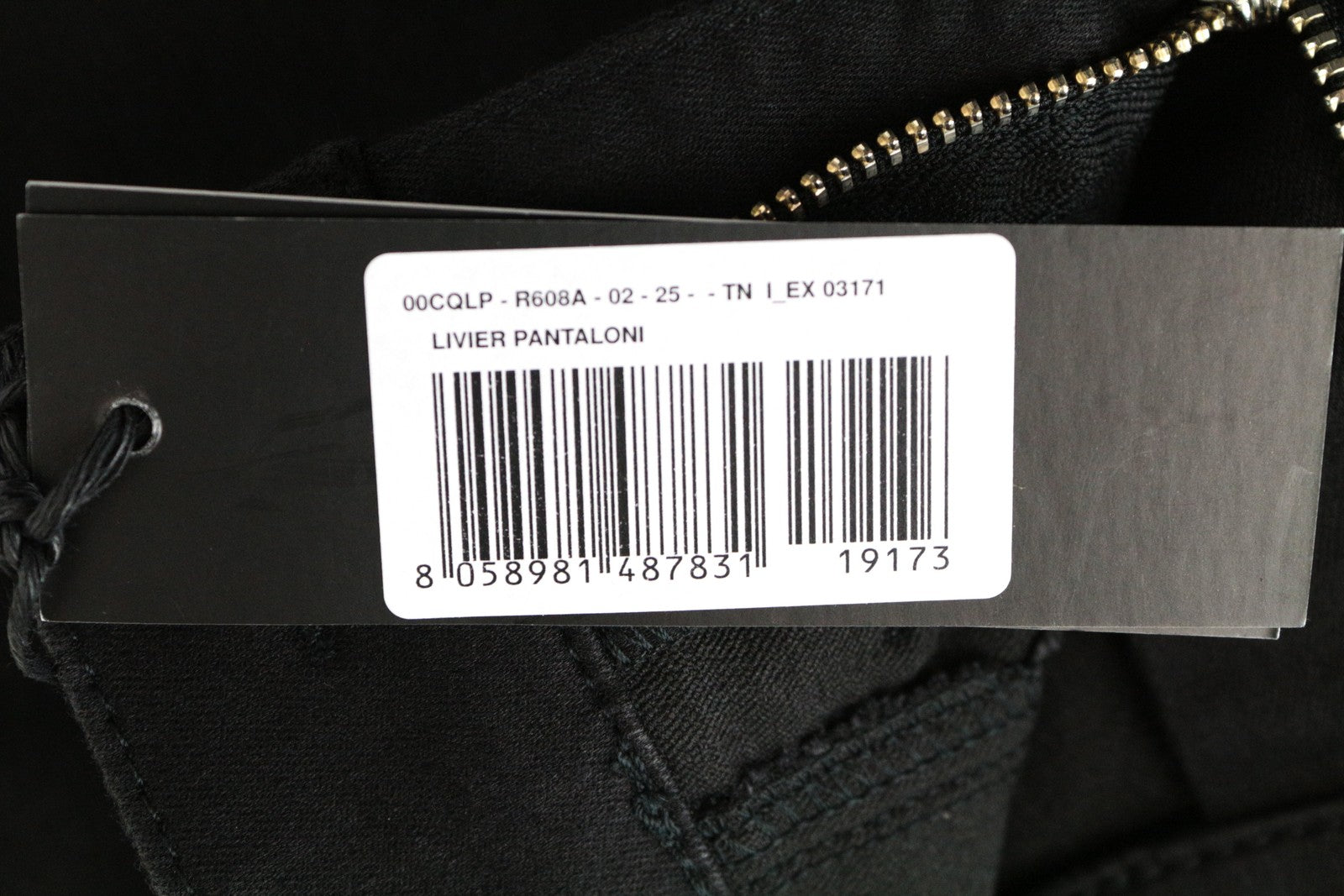 DIESEL Livier R608A W25 moteriškos kelnaitės, juodos, tamprios, itin plonos, žemo liemens. 