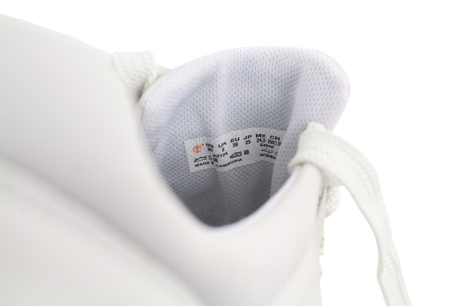 TIMBERLAND A2124 vyriški sportbačiai EU39/39.5 balti odiniai žemapadžiai sportbačiai ReBOTL 