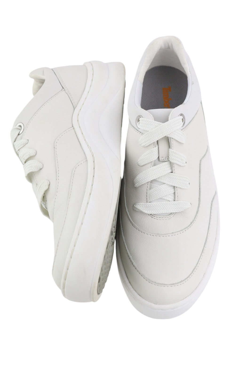 TIMBERLAND A2124 vyriški sportbačiai EU39/39.5 balti odiniai žemapadžiai sportbačiai ReBOTL 