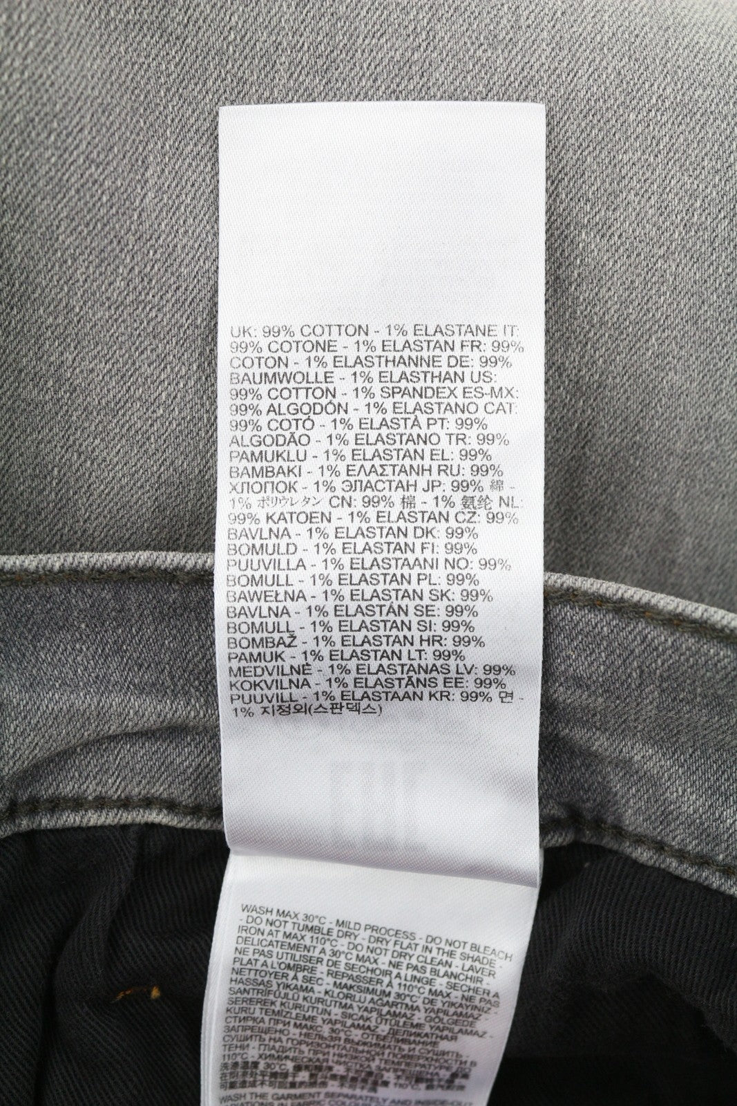 DIESEL Tepphar RB061 vyriški džinsai W36/L32 Slim su sagomis, išblukusi pilka kaina – 175 € 