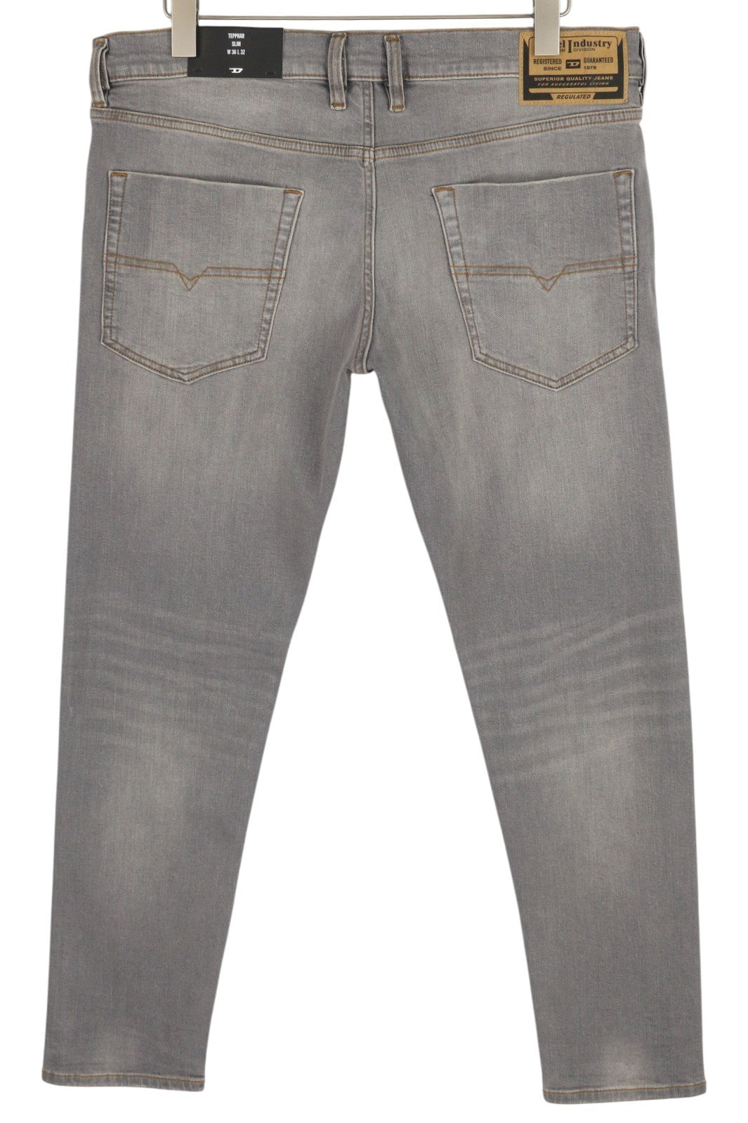 DIESEL Tepphar RB061 vyriški džinsai W36/L32 Slim su sagomis, išblukusi pilka kaina – 175 € 