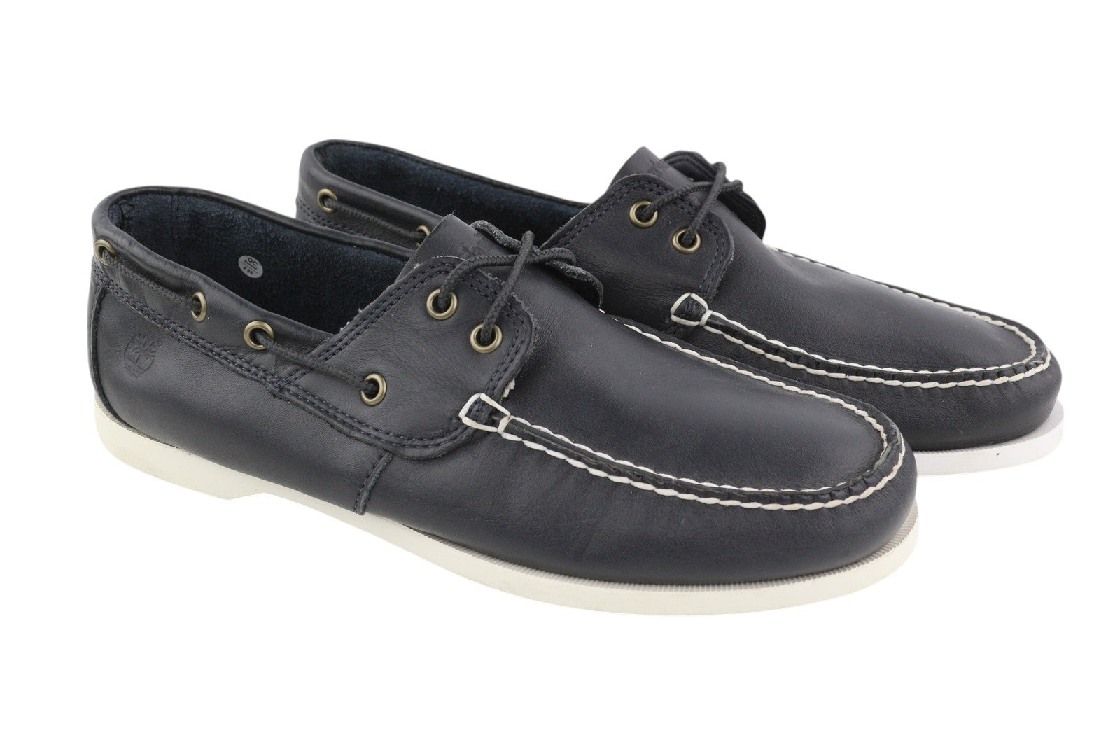 TIMBERLAND A199P vyriški batai EU43.5/44.5 juodi odiniai laivelio formos suvarstomi „Ortholite“ 