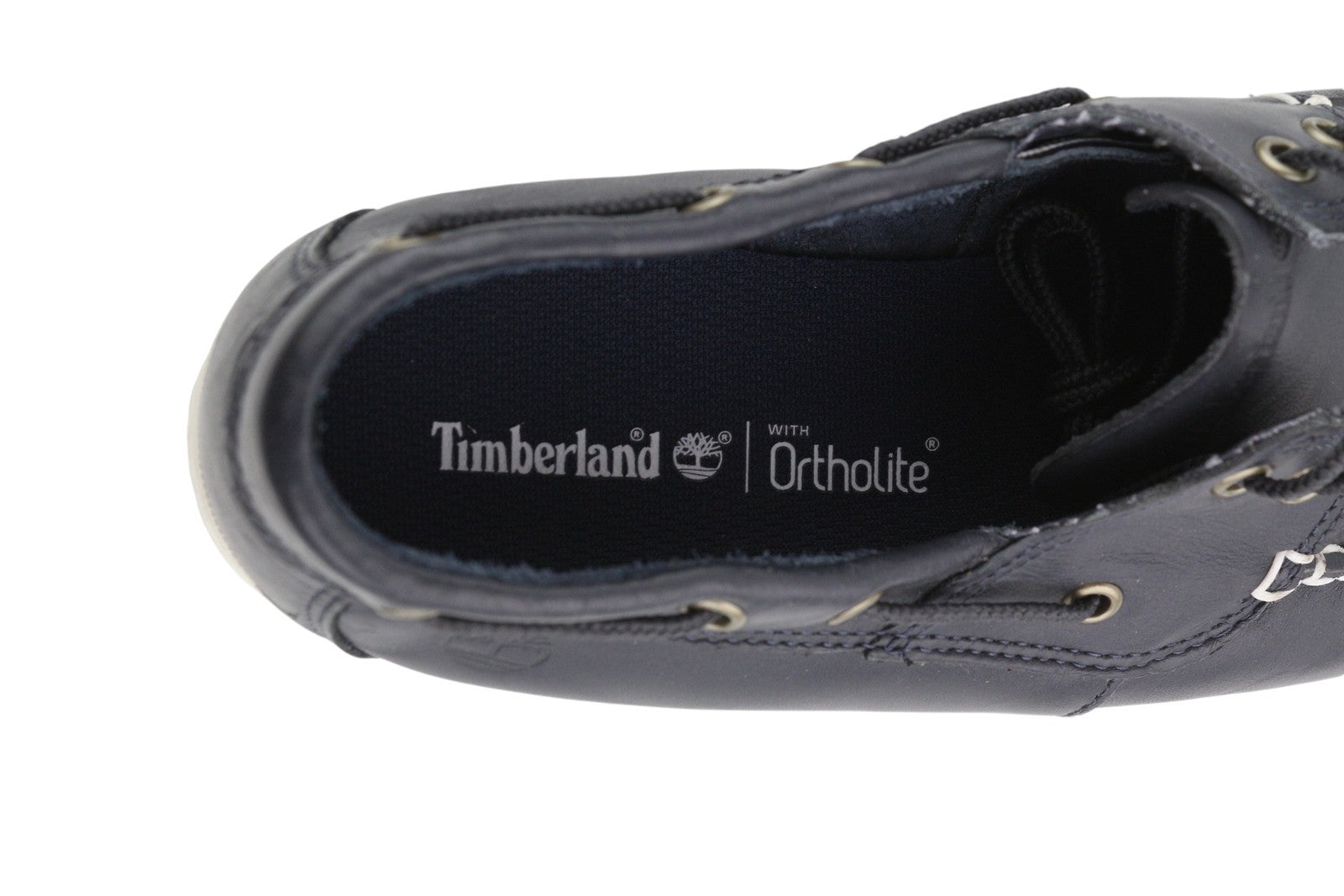 TIMBERLAND A199P vyriški batai EU43.5/44.5 juodi odiniai laivelio formos suvarstomi „Ortholite“ 