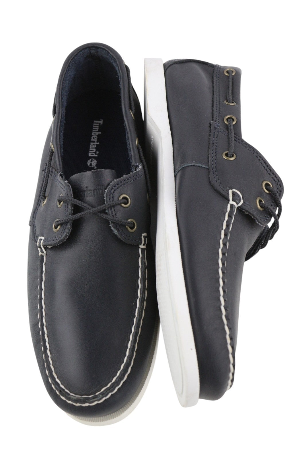 TIMBERLAND A199P vyriški batai EU43.5/44.5 juodi odiniai laivelio formos suvarstomi „Ortholite“ 