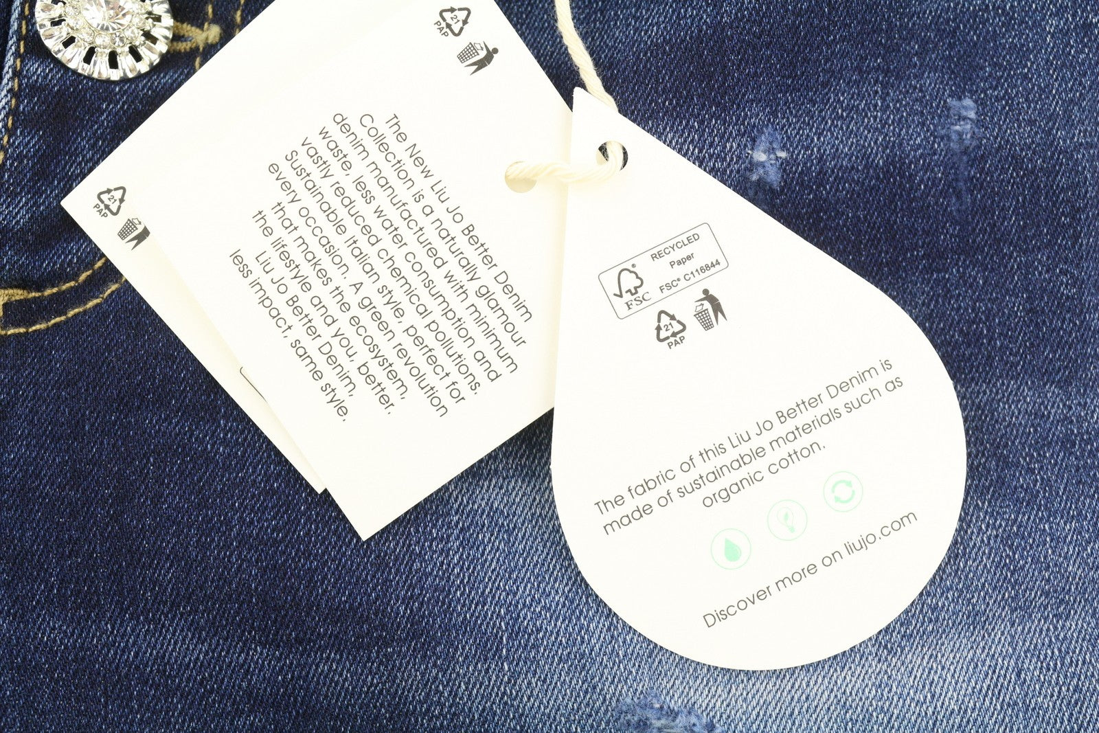 LIU JO džinsai moterims W28 Skinny Buttons Denim Blue 