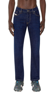 DIESEL D-Mihtry 0IHAQ vyriški džinsai W36/L30 įprasto kirpimo, tiesios kojos, skalbtos mėlynos spalvos 