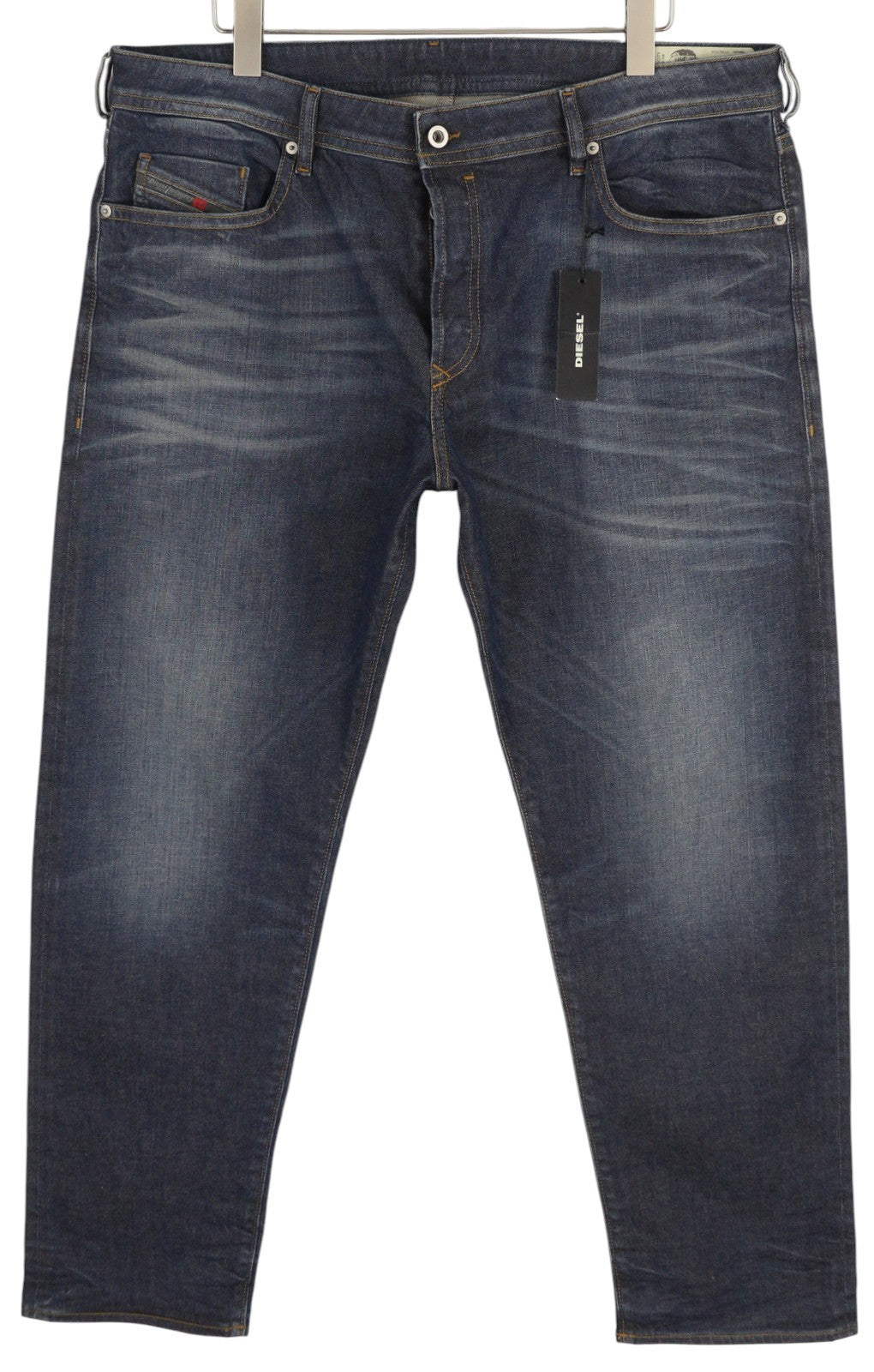 DIESEL Buster 084ZU vyriški džinsai W40/L32 Regular Slim Tapered Fit tamprūs mėlyni 