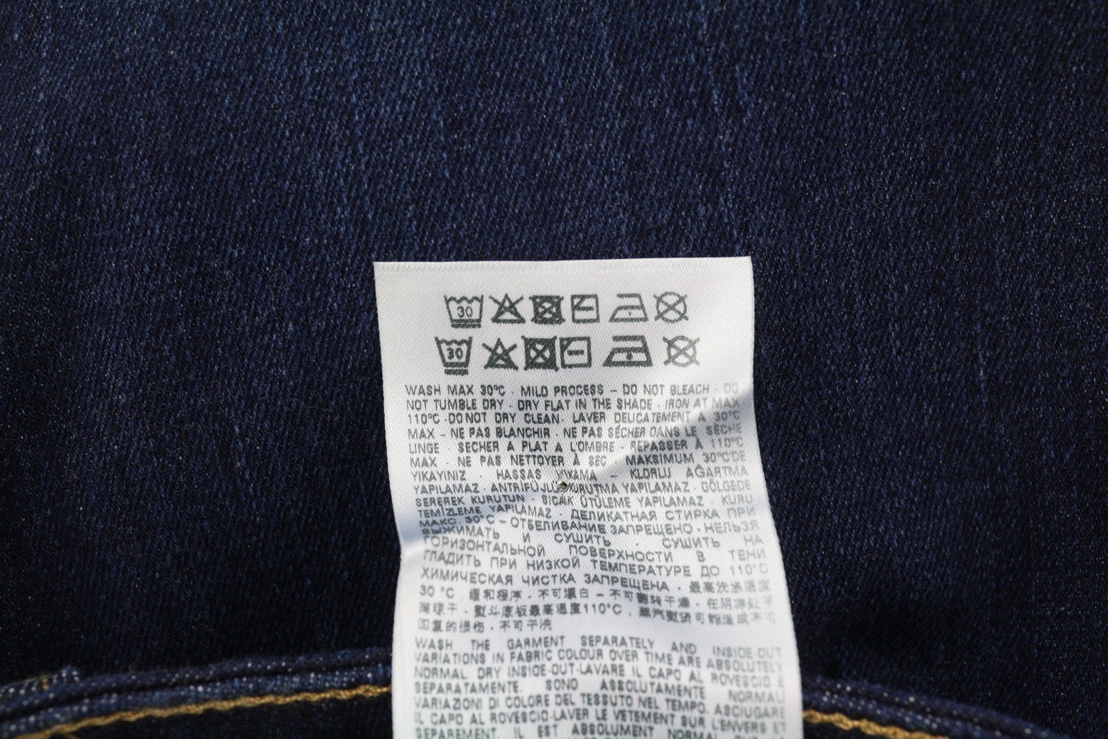 DIESEL D-Mihtry 0IHAQ vyriški džinsai W34/L30 įprasto kirpimo, tiesios kojos, skalbtos mėlynos spalvos 