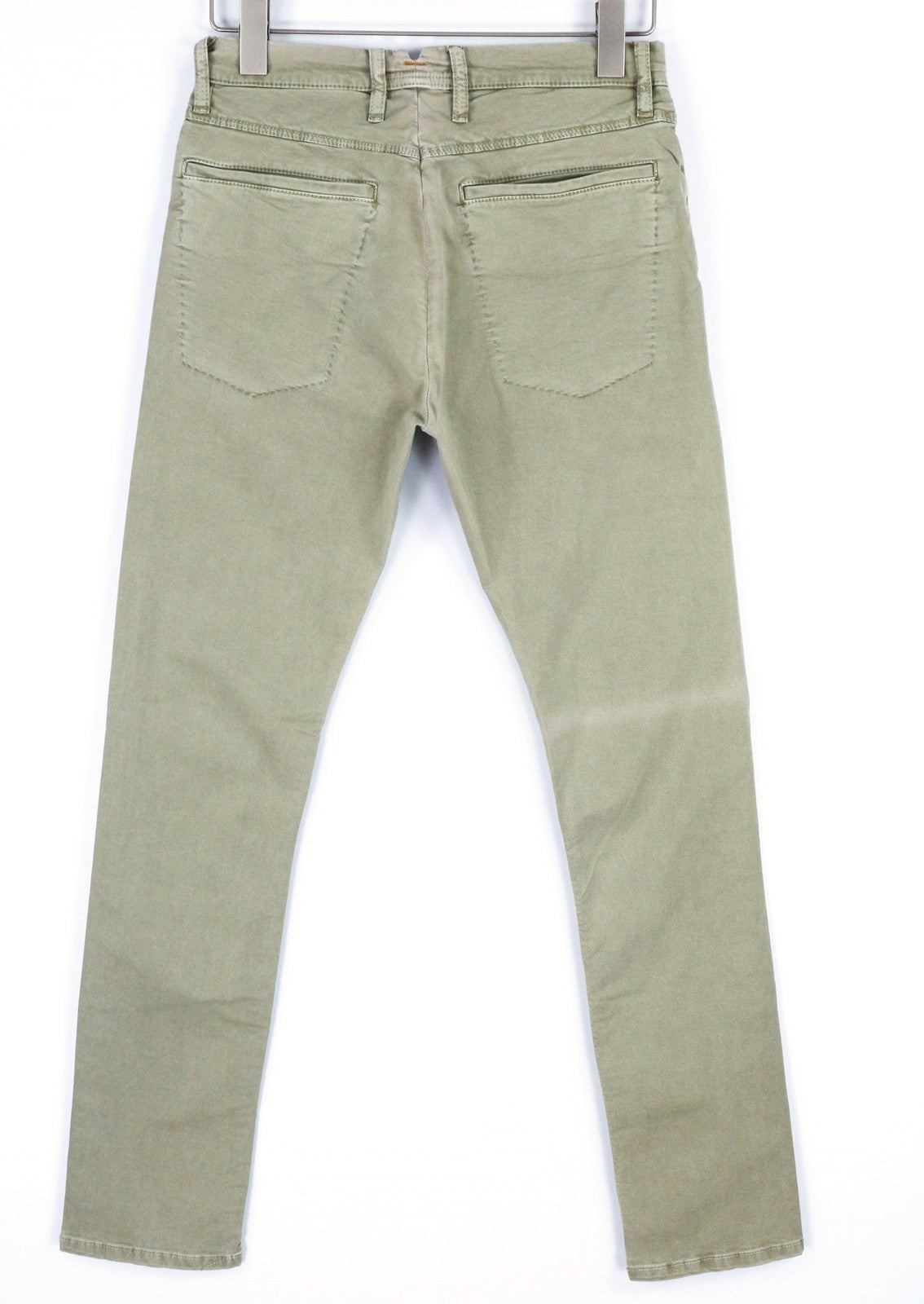 NUDIE JEANS Khaki Tight Men Jeans W30/L32 Organic Dusty Skinny Zipper Light Logo