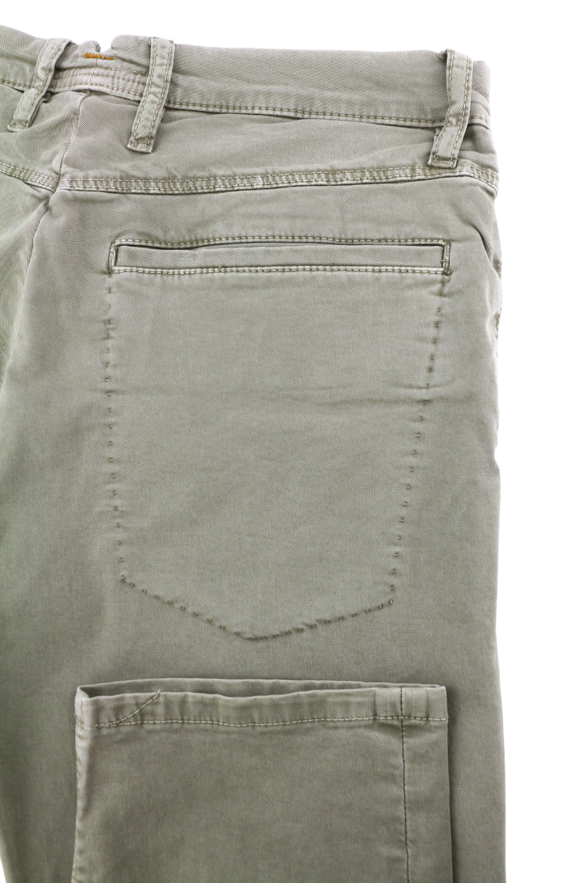 NUDIE JEANS Khaki Tight Men Jeans W30/L32 Organic Dusty Skinny Zipper Light Logo