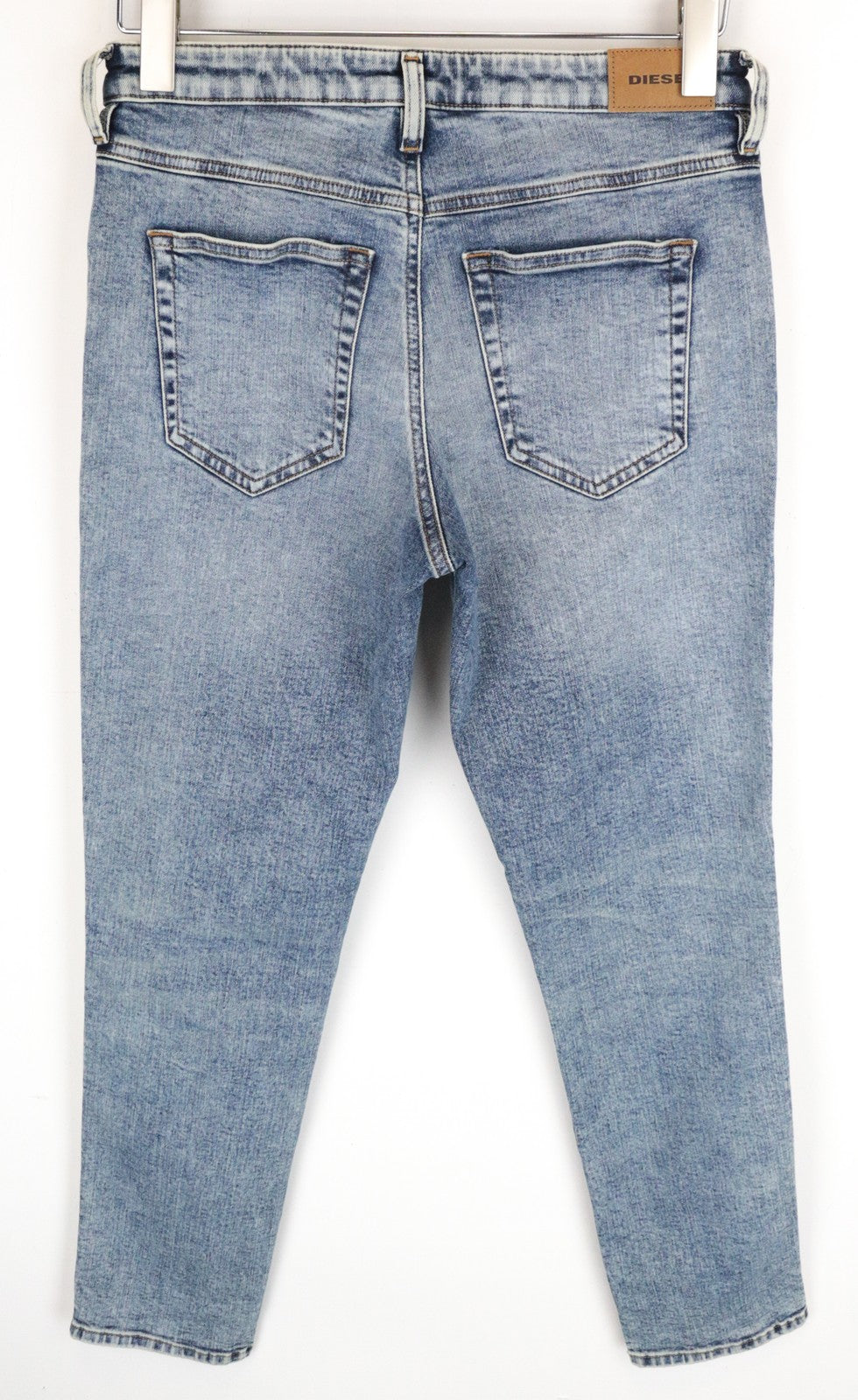 DIESEL Babhila 069BN moteriški aptempti džinsai W30/L32 mėlyni, ploni, tamprūs su sagomis